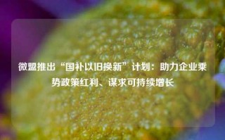 微盟推出“国补以旧换新”计划：助力企业乘势政策红利、谋求可持续增长