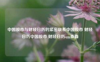 中国股市与财经日历的紧密联系中国股市 财经日历中国股市 财经日历app泰森