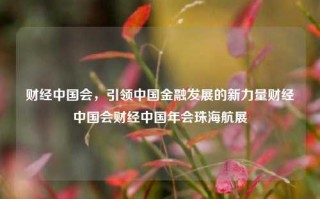 财经中国会，引领中国金融发展的新力量财经中国会财经中国年会珠海航展