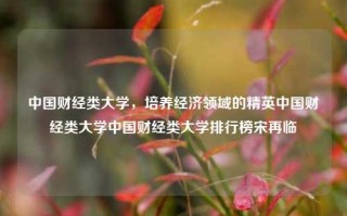 中国财经类大学，培养经济领域的精英中国财经类大学中国财经类大学排行榜宋再临