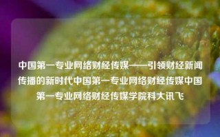 中国第一专业网络财经传媒——引领财经新闻传播的新时代中国第一专业网络财经传媒中国第一专业网络财经传媒学院科大讯飞