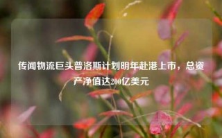 传闻物流巨头普洛斯计划明年赴港上市，总资产净值达200亿美元