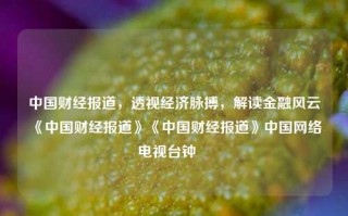 中国财经报道，透视经济脉搏，解读金融风云《中国财经报道》《中国财经报道》中国网络电视台钟睒睒