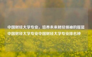 中国财经大学专业，培养未来财经领袖的摇篮中国财经大学专业中国财经大学专业排名钟睒睒