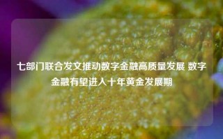 七部门联合发文推动数字金融高质量发展 数字金融有望进入十年黄金发展期