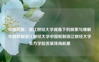 中国税制，浙江财经大学视角下的探索与理解中国税制浙江财经大学中国税制浙江财经大学东方学院答案珠海航展