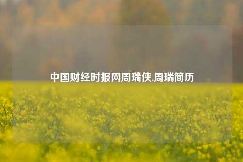 中国财经时报网周瑞侠,周瑞简历