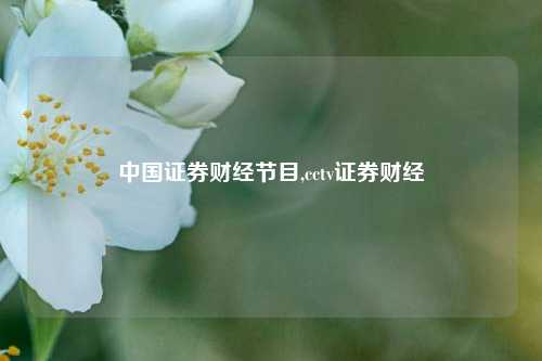 中国证券财经节目,cctv证券财经