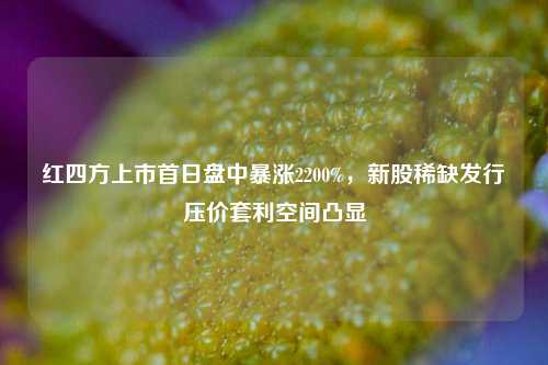 红四方上市首日盘中暴涨2200%，新股稀缺发行压价套利空间凸显-第1张图片-中国财经