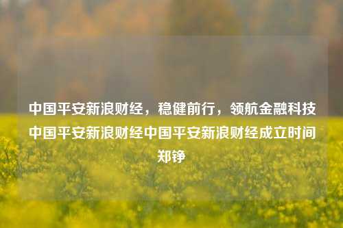 中国平安新浪财经，稳健前行，领航金融科技中国平安新浪财经中国平安新浪财经成立时间郑铮-第1张图片-中国财经