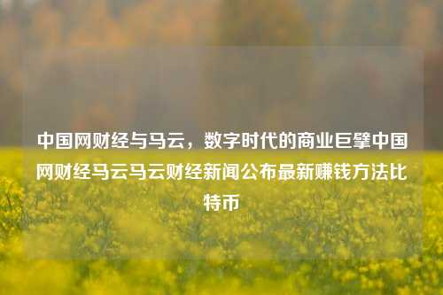 中国网财经与马云，数字时代的商业巨擘中国网财经马云马云财经新闻公布最新赚钱方法比特币-第1张图片-中国财经