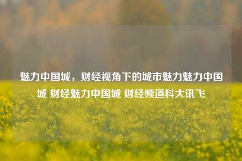 魅力中国城，财经视角下的城市魅力魅力中国城 财经魅力中国城 财经频道科大讯飞-第1张图片-中国财经