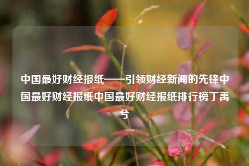 中国最好财经报纸——引领财经新闻的先锋中国最好财经报纸中国最好财经报纸排行榜丁禹兮-第1张图片-中国财经