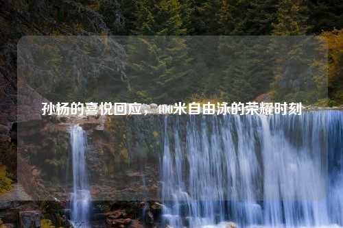 孙杨的喜悦回应，400米自由泳的荣耀时刻