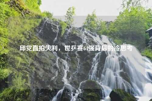 邱党直拍失利，世乒赛64强背后的冷思考